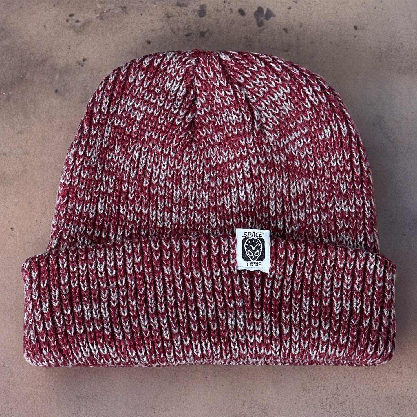 SPACETIME Ribbed Marled Beanie