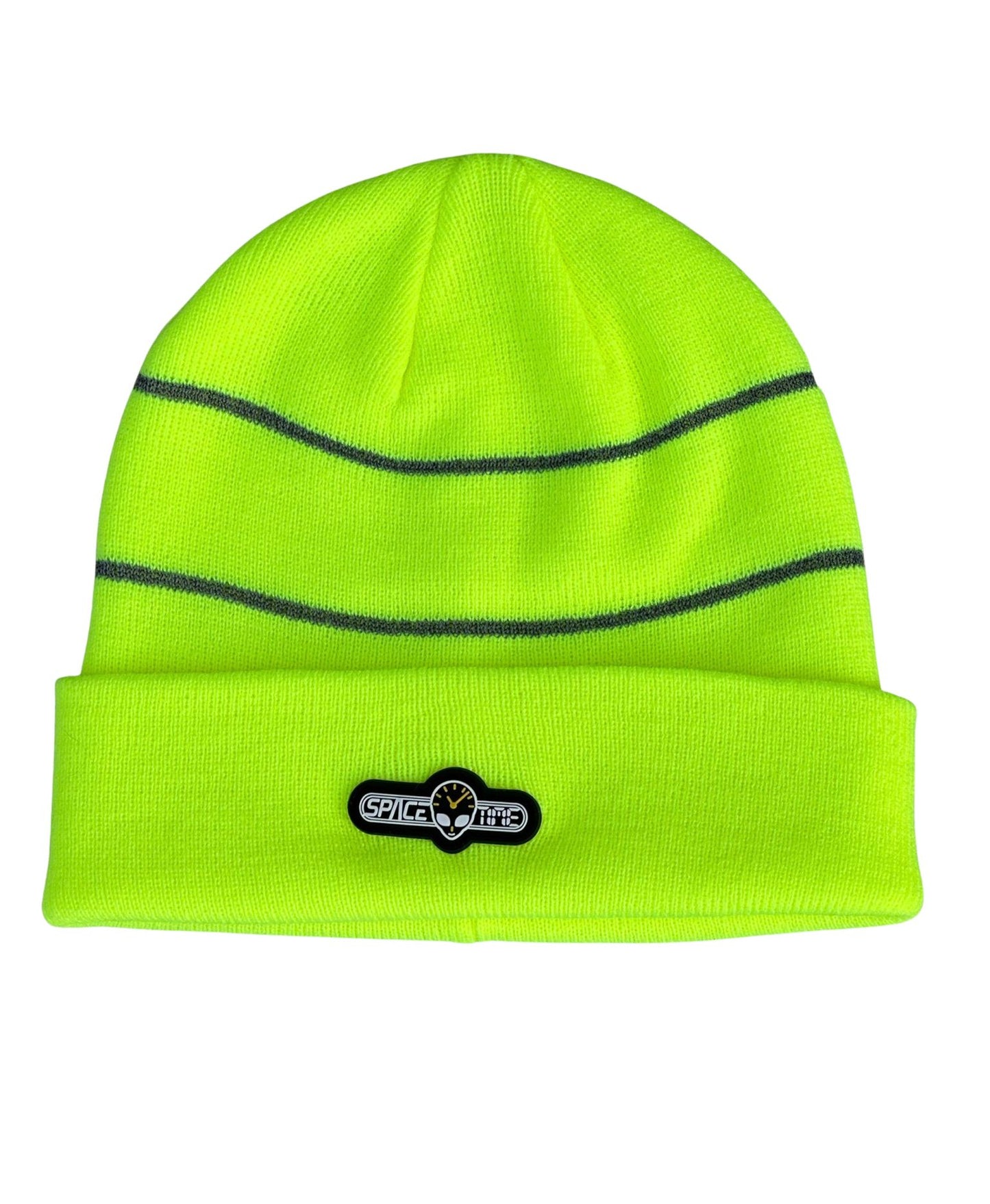 SPACETIME Hi-Vis yellow Beanie Hat