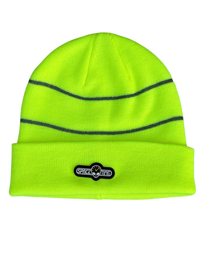 SPACETIME Hi-Vis yellow Beanie Hat